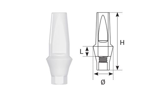 PEEK Abutment Conical Straight