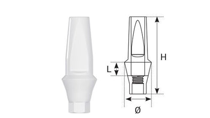 PEEK Abutment Conical Straight