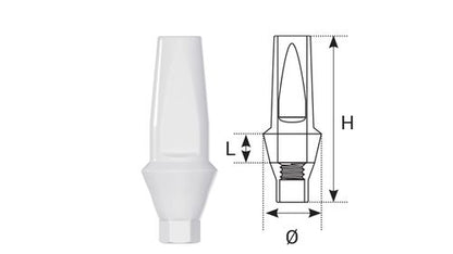 PEEK Abutment Conical Straight